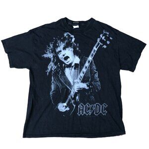 Vintage Liquid Blue ACDC Rock Band T Shirt XL